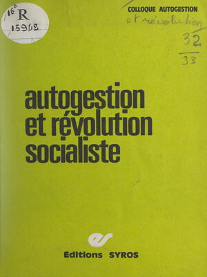 cover image of Autogestion et révolution socialiste